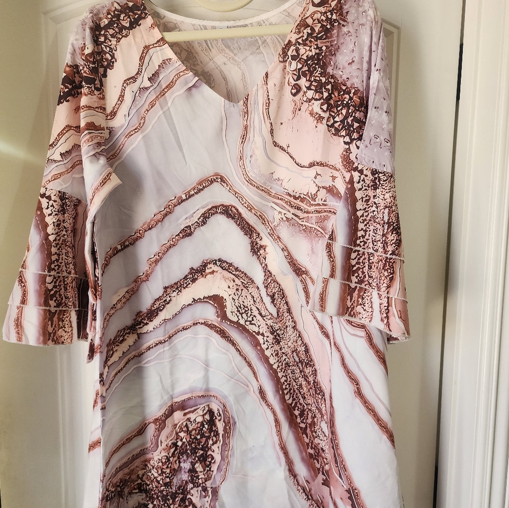 NWOT ROSE GOLD TUNIC OR SHORT DRESS